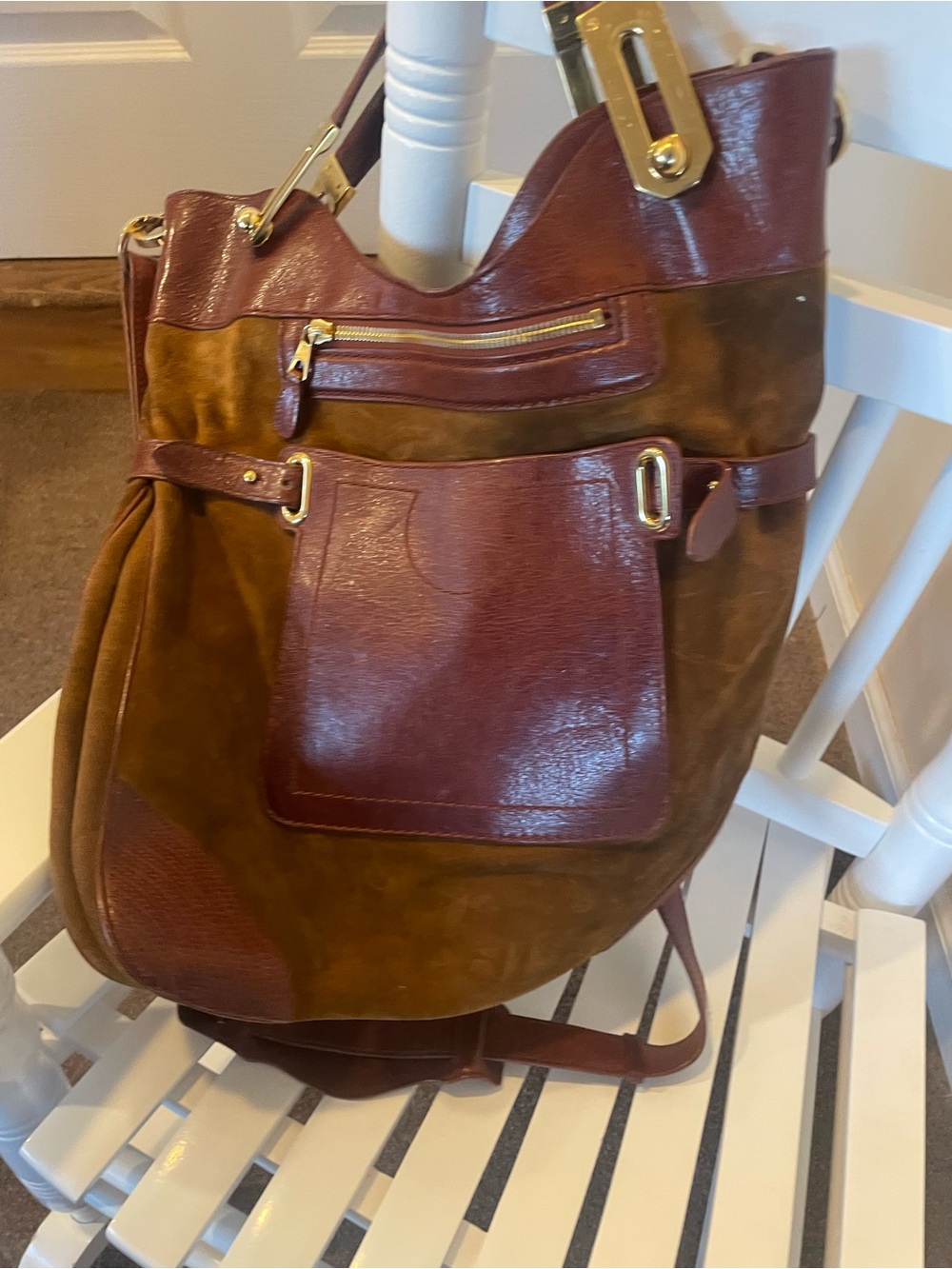 Balenciaga Suede Satchel